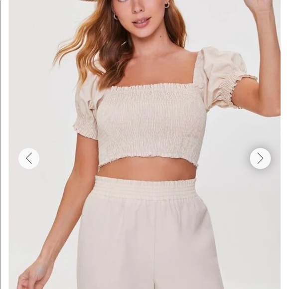 Forever21 Smocked Crop Top and Gaucho Pants Set-NWT! - Picture 4 of 5